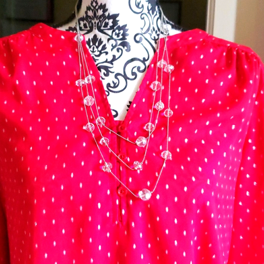 American Eagle Necklace clear beads